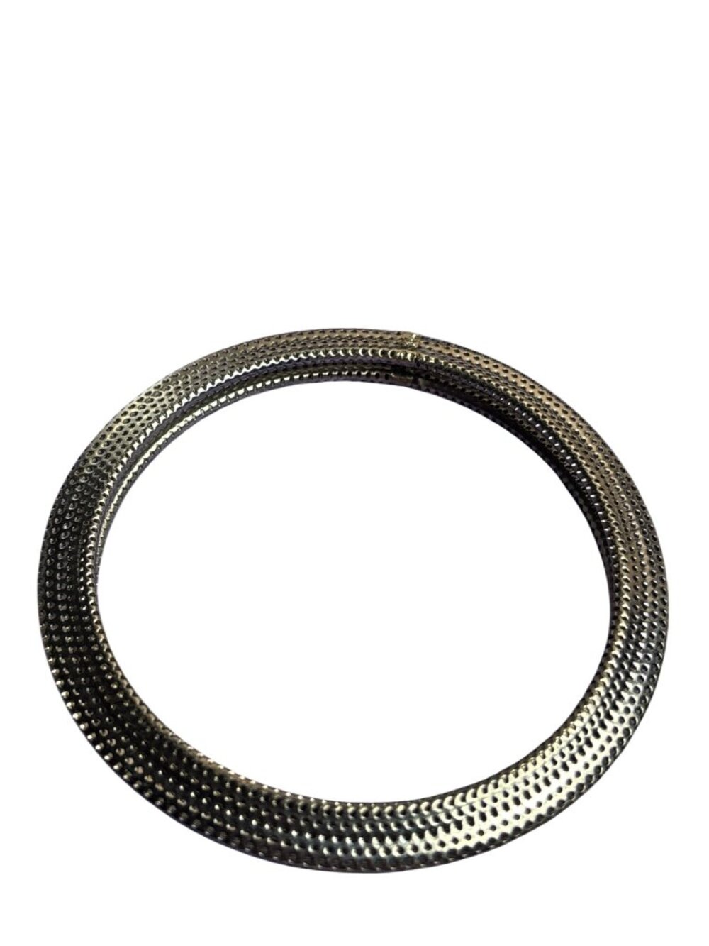 Vintage Bangle Bracelet Gunmetal 7.75 inches